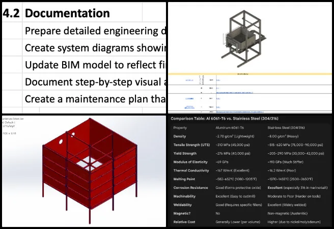 Highest Good Network, Open Sourcing the Golden Age, One Community Weekly Progress Update 670, vermiculture toilet engineering, bill of materials update, mechanical engineering collaboration, finite element analysis FEA, alternative material evaluation, aluminum 6061 analysis, material cost optimization, sustainable engineering documentation, Earthbag Village project work, open sourcing the golden age
