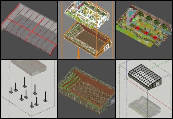 Nitin, Highest Good Food, World-Changing Ideas, One Community Weekly Progress Update #668, Zen Aquapini axonometric rendering, sustainable aquapini system design, axonometric architectural visualization, regenerative food infrastructure graphics, spatial relationship illustration, eco-friendly greenhouse systems, Aquapini and Walipini design development, Highest Good Food initiative, One Community open source platform, world-changing sustainable design