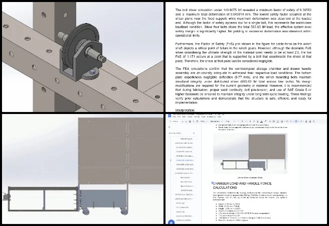 Highest Good Network, World-Changing Ideas, One Community Weekly Progress Update 668, vermiculture toilet engineering, mechanical engineering report revisions, drawer and winch animation, CAD interference resolution, slider mechanism analysis, technical animation integration, design refinement workflow, collaborative engineering review, open-source system documentation, world-changing ideas