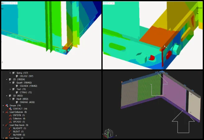 Sandesh, Duplicable City Center, A Prototype Solution Engine for Global Challenges, One Community Weekly Progress Update #669, finite element analysis, structural validation simulation, HyperMesh and Abaqus modeling, bolt pretension analysis, hydrostatic pressure load case, quarter symmetry finite element model, contact convergence stabilization, hybrid material interface analysis, solver convergence optimization, structural integrity verification