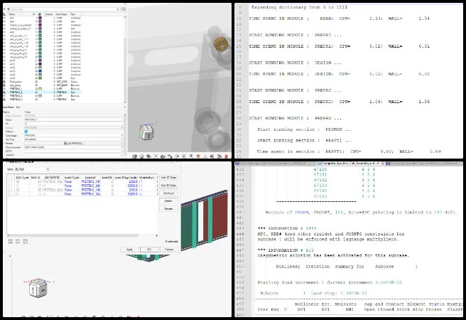 Sandesh, Duplicable City Center, World-Changing Ideas, One Community Weekly Progress Update #668, structural simulation convergence troubleshooting, solver instability analysis, finite element contact definitions, element type assignment validation, bulk data verification, solver warning diagnostics, material card and boundary condition checks, load definition validation, simulation best practices documentation, converged finite element solution workflow
