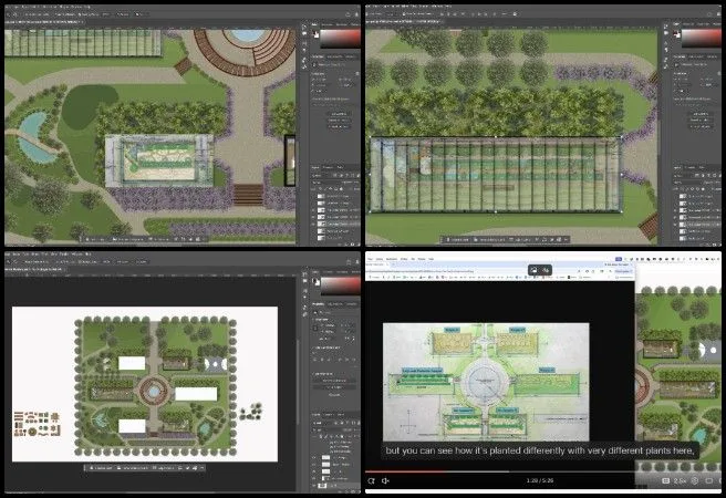 Shivangi, Highest Good Food, A Prototype Solution Engine for Global Challenges, One Community Weekly Progress Update #669, Highest Good Food masterplan render, Aquapini and Walipini masterplan design, Zenipini structure layout update, sustainable architecture rendering, regenerative agriculture site planning, open source eco village design, food infrastructure masterplan visualization, participatory development planning graphics, regenerative sustainability system design, sustainable community masterplan rendering