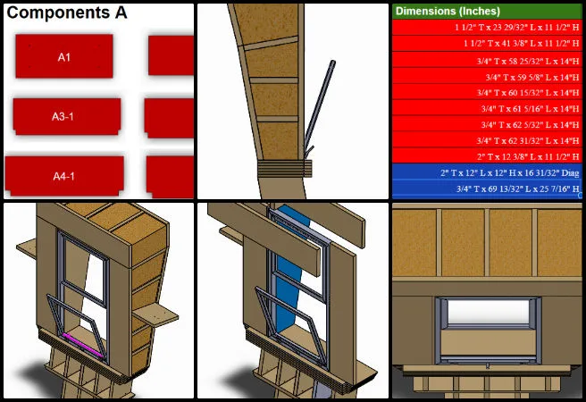 Ariana, Duplicable City Center, Comprehensive and Sustainable Global Reinvention, One Community Weekly Progress Update #672, 3D CAD design, cost estimation, cut planning, assembly instructions, project leads, insulation frame, material layers, wood dimensions, digital model, physical components