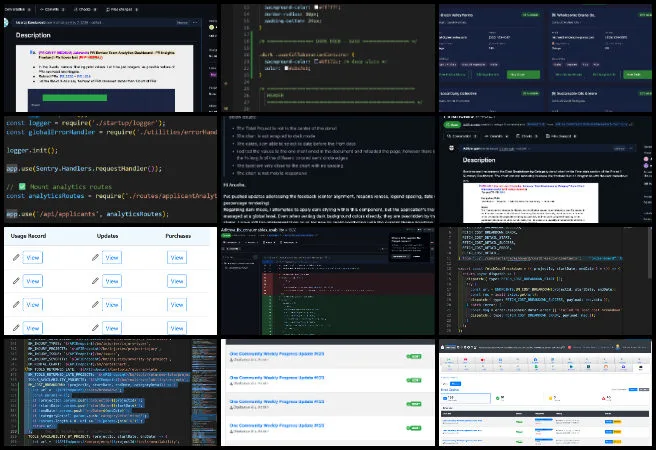 Dev Dynasty, Highest Good Network Software, Highest Good Future Building, Open Sourcing a Highest Good Society Model, One Community Weekly Progress Update #674, software development project management, React dashboard development, full stack web application, data visualization with Chart.js, Redux state management, REST API integration, backend middleware security, responsive UI design, dark mode web interfaces, automated testing and code coverage