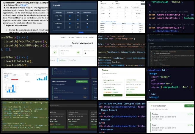 Dev Dynasty, Highest Good Network Software, Stewarding Our Shared Planet, One Community Weekly Progress Update #675, software development dashboard enhancements, React component UI optimization, HGN software project management, analytics and data visualization improvements, responsive web application design, dark mode user interface implementation, inventory management system development, frontend and backend integration, MongoDB and API validation workflows, enterprise web application maintenance