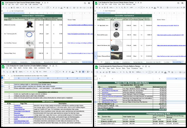 Highest Good Network, open sourcing a highest good society model, One Community Weekly Progress Update 674, open source climate battery cost analysis, sustainable energy infrastructure planning, automated cost modeling spreadsheet, construction cost breakdown and assumptions, United States market pricing research, traceable cost estimation templates, regenerative energy system budgeting, scalable open-source energy planning, spreadsheet automation and rollups, open sourcing a highest good society model