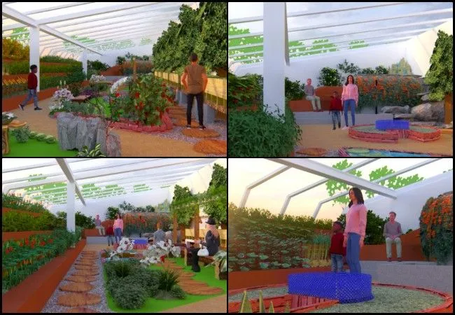 Japneet Kour, Highest Good Food, Stewarding Our Shared Planet, One Community Weekly Progress Update #675, Aquapini renders, Lumion file, render workflow, visual adjustments, material updates, 3D model organization, design requirements alignment