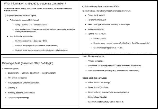 Jay Nair, BIM Designer, Highest Good Food, Open Sourcing a Highest Good Society Model, One Community Weekly Progress Update #674, Aquapini and Walipini planting and harvesting documents, Walipini 1 lighting energy use, Solawrap roof configuration, zone-specific energy calculations, fixture specifications, seasonal DLI adjustments, data consistency review, standardized documentation format, lighting energy report integration