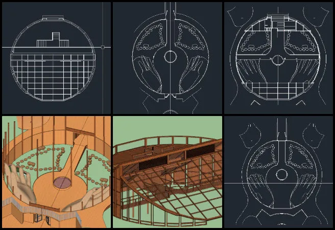 Highest Good Network, open sourcing a highest good society model, One Community Weekly Progress Update 674, tropical atrium architectural design, Earthbag Village site planning, ground floor and mezzanine plans, roof plan development, SketchUp 3D modeling, architectural layout coordination, sustainable building design planning, replicable architecture documentation, Dome 4 reference drawing review, stewarding our shared planet