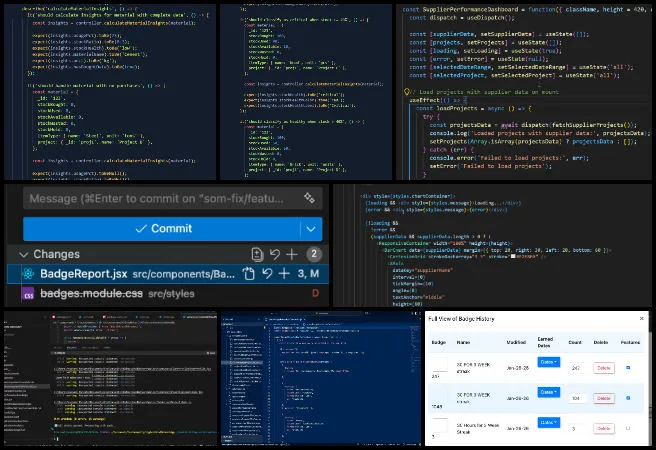 Team Alpha, Highest Good Network Software, Open Sourcing a Highest Good Society Model, One Community Weekly Progress Update # 674, pull request review and code testing, Postman API endpoint validation, BM Dashboard material usage insights feature, stock health indicator and usage analytics, frontend and backend feature development, Jest unit testing and CI fixes, CSS modules refactoring for badge components, open source project management and team coordination, software bug investigation and resolution, dashboard UI enhancements and responsive design