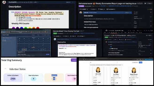 Highest Good Network Software, Open Sourcing a Highest Good Society Model, One Community Weekly Progress Update #674, Highest Good Network open source platform, sustainable community software development, full stack web application development, backend API development and integration, frontend UI UX improvements, responsive dashboard design, data reporting and analytics systems, GitHub pull request collaboration workflow, scalable nonprofit technology infrastructure, open source community management software