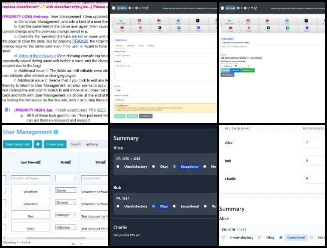 Team Skye, Highest Good Network Software, Open Sourcing a Highest Good Society Model, One Community Weekly Progress Update #674, X auto poster integration, scheduled social media posting, OAuth authentication setup, automated email trigger fix, Blue Square warning tracker, permission change log enhancements, dark mode CSS fixes, pull request re-review process, responsive UI improvements, reviewer summary navigation