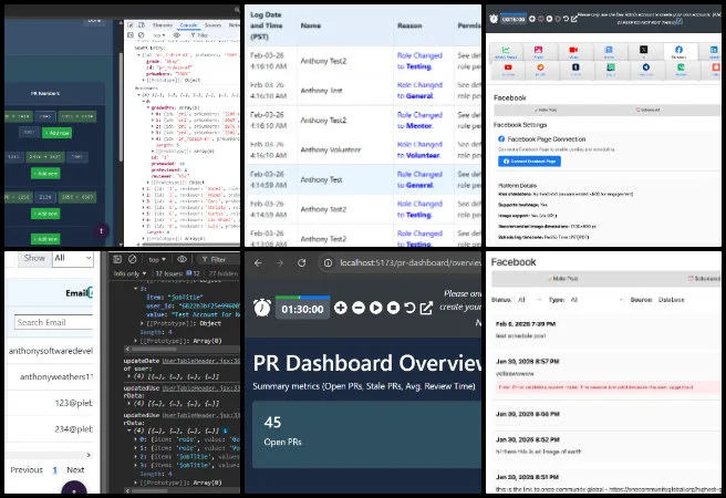 Team Skye, Highest Good Network Software, Reinventing the Sustainability Industry, One Community Weekly Progress Update #673, Blue Square warning buttons, user management change logs, role change auditing, merge conflict resolution, database issue fixes, pull request review updates, security issue remediation, automated test fixes, analytics page routing, UI usability improvements