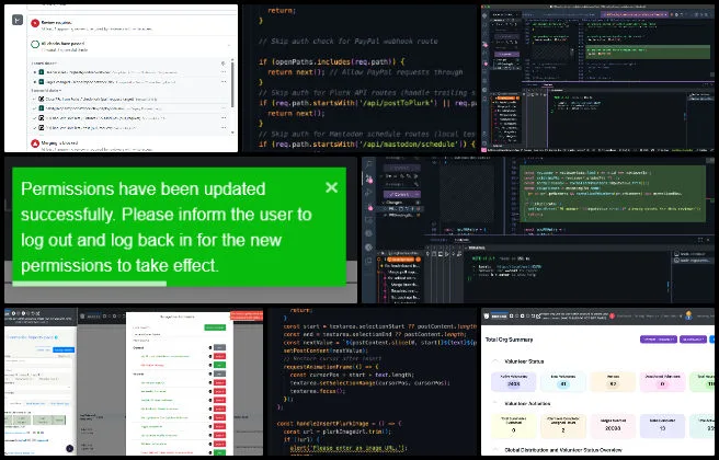 binary brigade, highest good network software, people-care eco-communities, one community weekly progress #676, browser-specific debugging, Chrome development-only error, Firefox DevTools request blocking, pull request merge conflict resolution, GitHub PR re-review process, cross-browser compatibility testing, frontend timer-service API request blocking, development branch integration fixes, codebase conflict resolution workflow, software QA issue documentation