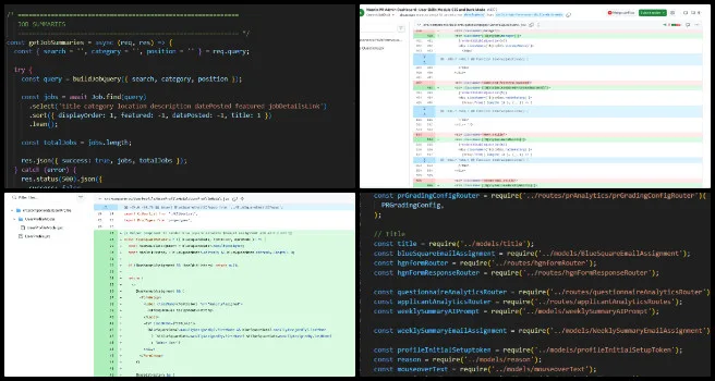 Global Sustainability Implementation, Highest Good Network Software, One Community Weekly Progress Update #680, Application page search, job posting functionality, filter reset feature, category-based job search, UI improvements, CSS Modules migration, dark mode enhancement, pull request management, backend and frontend integration, global sustainability implementation