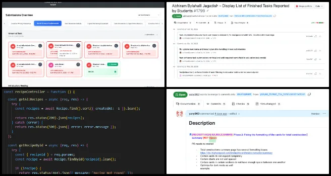 Code Crafter’s Team - Highest Good Network Software - Making Eco-living Mainstream Accessible - One Community Weekly Progress Update #678 Making Eco-living Mainstream Accessible, Highest Good Network Software, One Community Weekly Progress Update #678, kitchen inventory management, backend API development, recipe endpoints, educator task submissions, API filtering and validation, UI functionality testing, dropdown scroll usability, dark mode implementation, dashboard layout refinement, eco-living accessibility