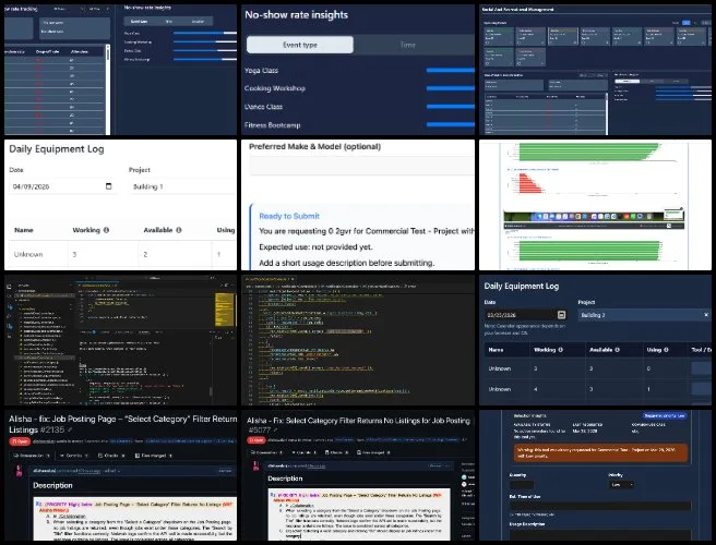 Moonfall Team, Highest Good Network, Global Sustainability Implementation, One Community Weekly Progress Update #680, HGN Software Development, BM dashboard purchase request workflow enhancements with dynamic tool filtering and contextual metadata integration, daily equipment log interface improvements with layout refinements and dark mode issue fixes, drop-off and no-show card metric placement and visual semantics updates, no-show rate progress bar alignment with percentage-based scaling, role-based dashboard access control debugging and authorization logic updates, job posting category filter correction using JSON parsing and frontend encoding updates, multi-PR testing across analytics dashboards, export functionality, resource management, and attendance features with validation of UI behavior and API responses, and coordinated frontend, backend, and QA improvements across multiple platform components