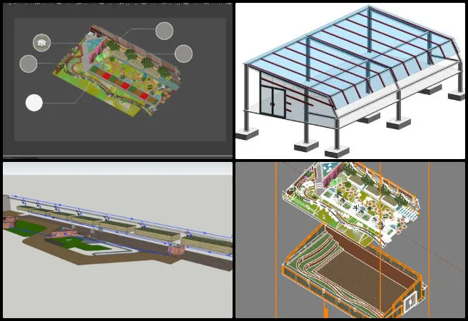 Nitin Parate, Architect, Highest Good Food, Component Development for Sustainable Evolution, One Community Weekly Progress Update #679, Aquapini and Walipini renders, layout graphics, architectural drawing clarity, visual documentation refinement, component functioning representation, system component analysis, architectural annotations