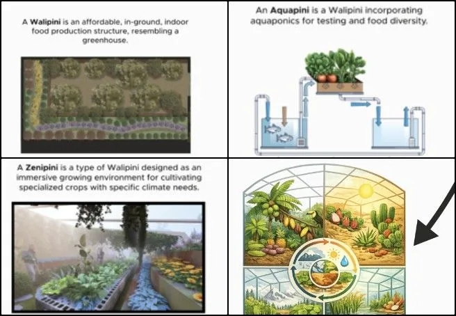 Shivangi, Highest Good Food, Leading Global Sustainability Implementation, One Community Weekly Progress Update #680, Open Source Hub graphics, Differences diagram, axonometric drawings, architectural design, presentation redesign, structure visualization, Loom feedback integration, design iteration, sustainability planning