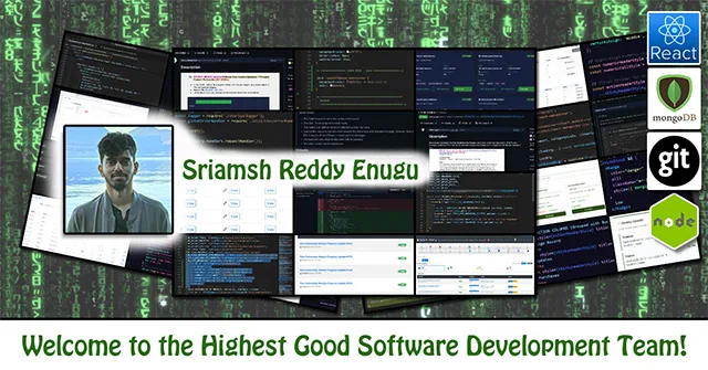 Sriamsh Reddy Enugu, One Community Volunteer, Highest Good collaboration, people making a difference, One Community Global, helping create global change, difference makers