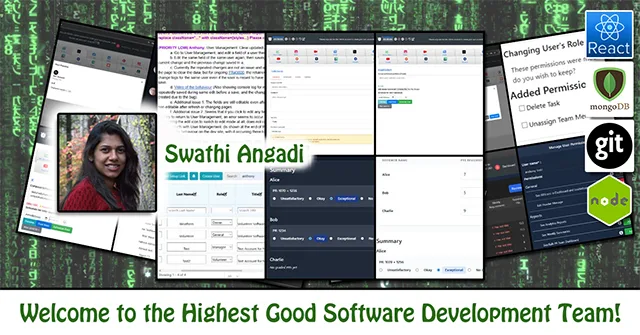 Swathi Angadi, One Community Volunteer, Highest Good collaboration, people making a difference, One Community Global, helping create global change, difference makers