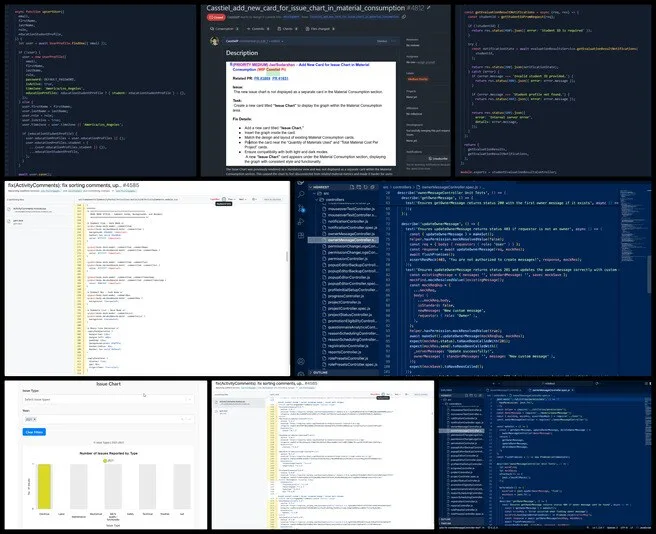 Team Alpha, Highest Good Network Software, Global Sustainability Implementation, One Community Weekly Progress Update #680, open source project development, sustainable software solutions, student evaluation system backend, pull request code review, React component UI updates, dark mode interface design, booking system payment logic, merge conflict resolution, software development team collaboration