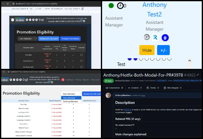 Team Skye - Highest Good Network Software - Making Eco-living Mainstream Accessible - One Community Weekly Progress Update #678 Team Skye, Highest Good Network Software, Making Eco-living Mainstream Accessible, One Community Weekly Progress Update #678, pull request hotfix implementation, GitHub development branch workflow, PR styling issue review, code refactoring for cleaner branch, dark mode dropdown component, responsive UI toggle design, member view switch feature, frontend theme compatibility testing, compact dropdown interface, pull request documentation and testing