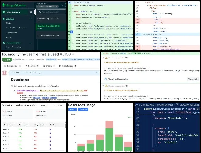 Team Alpha, Highest Good Network Software, Maximizing Sustainable Living Access, One Community Weekly Progress Update #683, open source project development, sustainable software solutions, student evaluation system backend, pull request code review, React component UI updates, dark mode interface design, booking system payment logic, merge conflict resolution, software development team collaboration