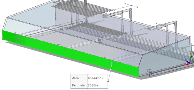 greenhouse surface area a3, sloped roof area, solar radiation calculation, heat gain surface a3, greenhouse solar exposure, solar insolation a3, climate battery design, greenhouse energy analysis, solar power surface a3, greenhouse roof angle