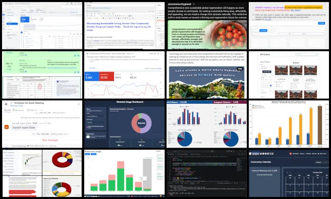 Admin Team, Highest Good Network Software, A Complete Sustainability Strategy, One Community Weekly Progress Update #684, Google Ads optimization, social media analytics dashboards, pull request testing and validation, software development workflow management, blog content review and SEO updates, data pipeline processing AWS, Mastodon automation scripts, dashboard UI testing and improvements, team collaboration and administrative support, sustainable systems development