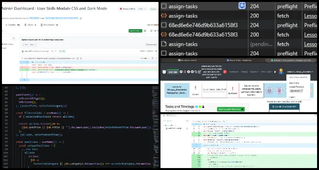 Team Code Crafters - Eco-tipping Point Creation - Highest Good Network Software - One Community Weekly Progress #681 Team Code Crafters, Eco-tipping Point Creation, Highest Good Network Software, One Community Weekly Progress Update #681, Application page updates, Job Posting search functionality, backend development, frontend dropdown implementation, collaboration page testing, pull request management, dark mode fixes, responsive header and menu, CSS and stylelint improvements