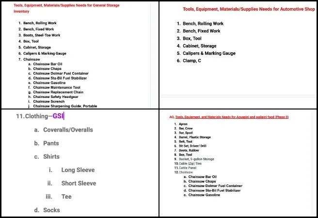 Core Team - Highest Good Food - Eco-tipping Point Creation - One Community Weekly Progress Update #681 Core Team, Highest Good Food, Eco-tipping Point Creation, One Community Weekly Progress Update #681, Master Tools Equipment Materials, Large Scale Garden, Botanical Garden, TEMS List, Shop Inventory, Automotive Shop ASHP, General Shop GSI, Rotary Tool Update