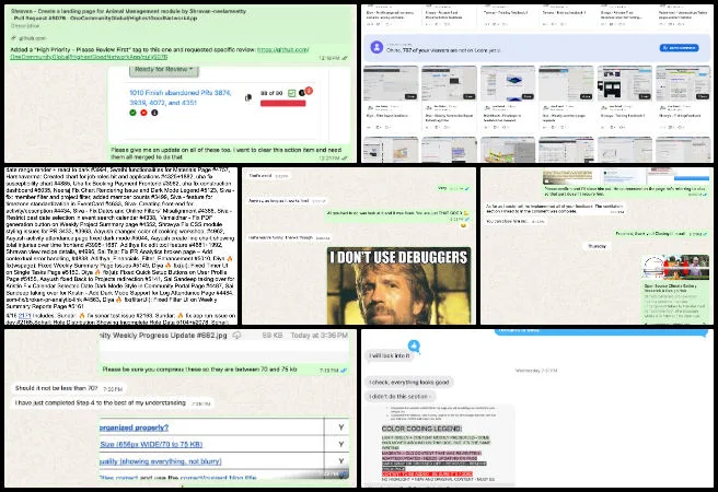 Core Team, Volunteer Work Review, Maximizing Sustainable Living Access, One Community Weekly Progress Update #683, volunteer work management, nonprofit team operations, social media and community outreach, web development support, software bug tracking and fixes, Highest Good Network development, remote volunteer onboarding, mission-driven technology projects, sustainable global reinvention, One Community open source initiatives