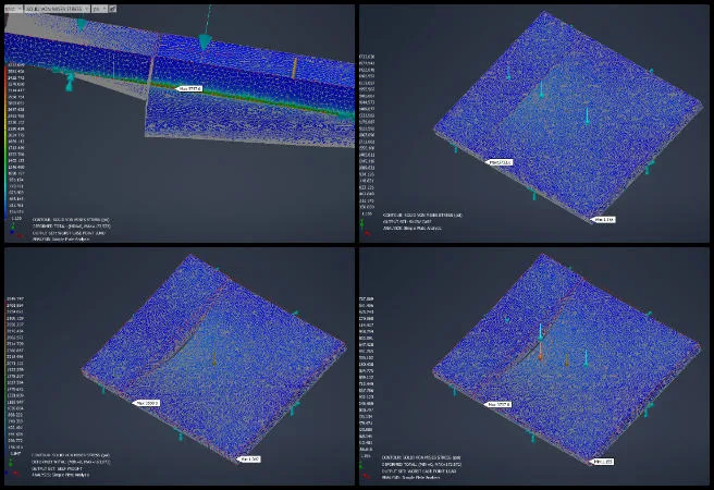 Kaartick, Duplicable City Center, A Complete Sustainability Strategy, One Community Weekly Progress Update #684, finite element analysis spa cover, Autodesk Inventor Nastran simulation, structural performance analysis foam panel, rigid polyurethane foam mechanical properties, Von Mises stress analysis results, FEA loading conditions snow and human load, structural deformation analysis large panel, engineering simulation simply supported boundary conditions, stress singularities tetrahedral elements, bending stiffness failure analysis panel design