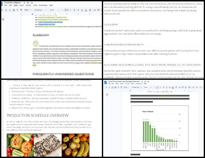 Prudhvi, Highest Good Food, A Complete Sustainability Strategy, One Community Weekly Progress Update #684, Food Procurement and Storage Systems, WordPress content updates, Phase 5 governance deliverables, BlueSky analytics tracking, Social Media Master Dashboard updates, administrative blog coordination