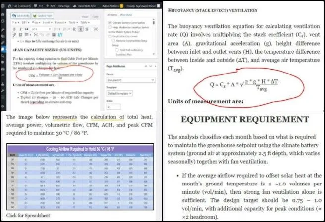 Rajeshwari, Highest Good Energy, Founding a Global Sustainability Collaboration, One Community Weekly Progress Update #682, Bhirud, Administrator, Climate Battery Design, web design formatting, SEO keywords, document review, WordPress migration, ventilation calculations, equipment requirements, structured documentation