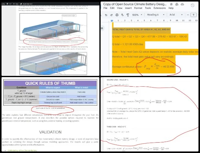 Rajeshwari, Highest Good Food, Maximizing Sustainable Living Access, One Community Weekly Progress Update #683, Open Source Climate Battery blog, Climate Battery Documentation and Web Design, link and spacing corrections, formula formatting, numerator denominator styling, SEO keyword optimization, weekly blog #682 completion