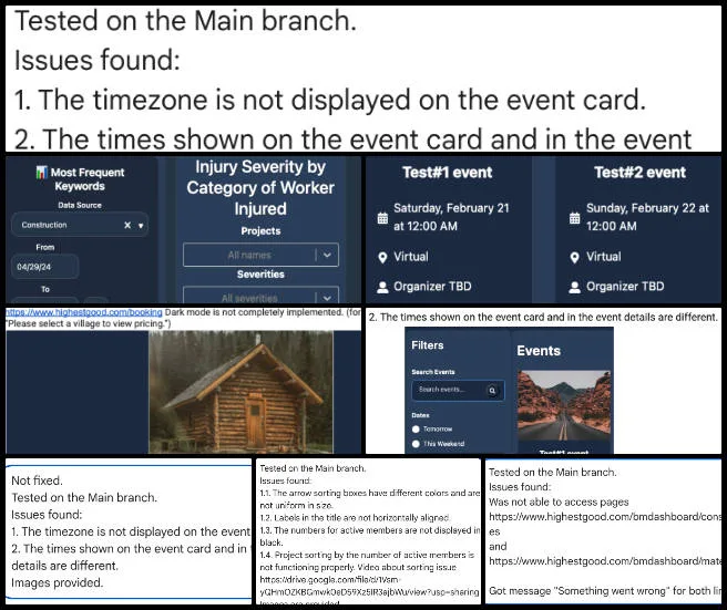 Core Team, Highest Good Network, Making a Sustainable Life Accessible to Everyone, One Community Weekly Progress Update #687, HGN Software Development, PR testing, fixed PR confirmation, analytics graph updates, unresolved PR tracking