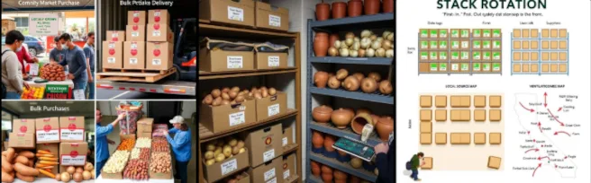 Procurement And Storage Of Root Vegetables & Alliums Root vegetable storage systems, sustainable food preparation methods, long-term vegetable preservation, allium-based recipe planning, community food storage solutions, nutrient-dense staple vegetables, sustainable meal ingredient sourcing, resilient fresh food systems, root vegetable procurement strategies, affordable long-storage produce