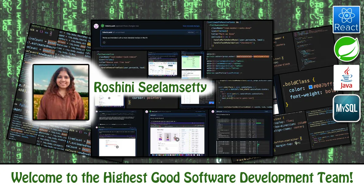 Roshini Seelamsetty, Software Engineer, One Community