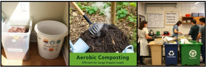 Waste Management And Composting Food Waste Sustainable food waste management, community composting systems, zero waste food systems, sustainable composting methods, reducing landfill food waste, greenhouse gas reduction strategies, circular food economy, resource-efficient food systems, organic waste recycling solutions, resilient sustainable communities