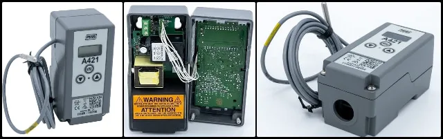 ohnson controls thermostat, electronic temperature control, single relay thermostat, industrial temperature regulator, spdt temperature controller, durable thermostat device, heating cooling control unit, compost temperature monitor, wide range thermostat, environmental temperature control