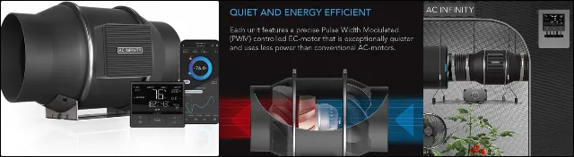 ac infinity cloudline pro t6, inline duct fan, quiet ventilation fan, smart grow tent fan, ec motor inline fan, hydroponic ventilation system, wifi duct fan, compost ventilation fan, low noise inline fan, climate control fan