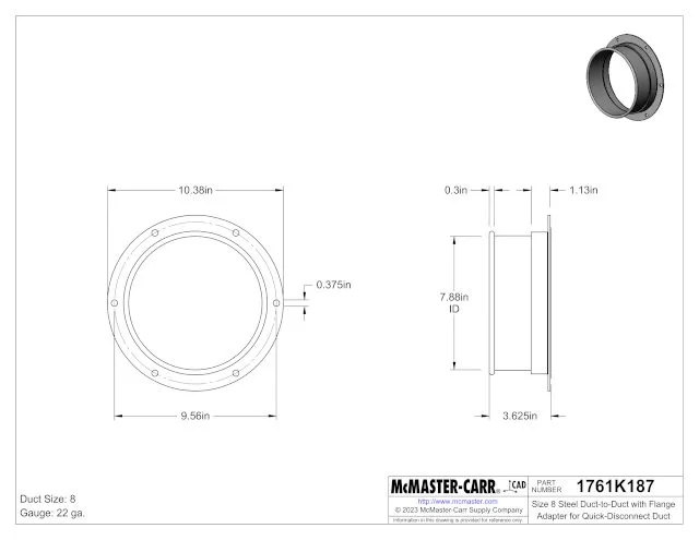 duct connector, flanged adapter, duct junction, quick disconnect, flange connection, duct coupling, airtight seal, duct fitting, hvac connector, connection geometry