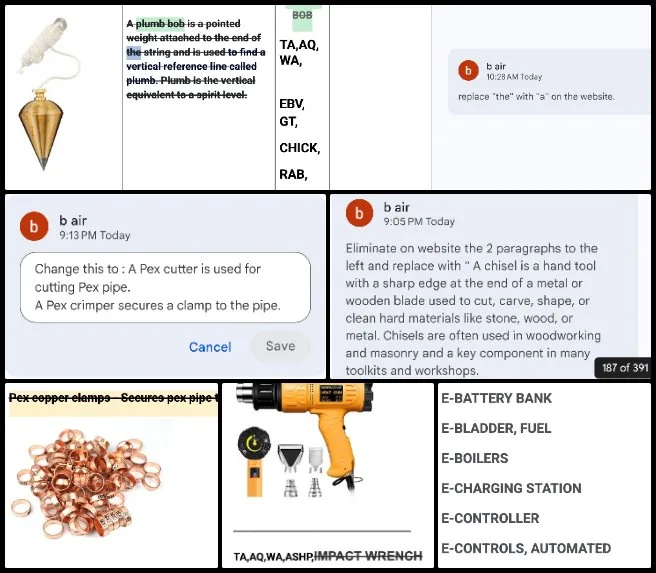 Core Team, Highest Good Food, No-waste World Building, One Community Weekly Progress Update #691, Tool and Equipment Documentation, Master Tools Equipment Materials Supplies review, expanded usage descriptions, added entry acronyms