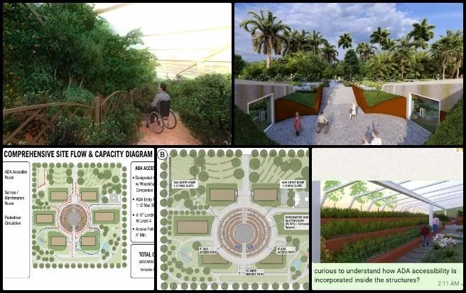 Shivangi Varma, Highest Good Food, No-waste World Building, One Community Weekly Progress Update #691, HGF Graphic Set Review, Open Source Hub graphics, ADA access drawing set, sun study diagram refinement