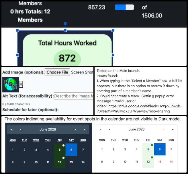 Core Team, Highest Good Network, Cooperatively Solving Global Problems, One Community Weekly Progress Update #690, HGN Software Development, Main branch PR testing and unresolved issue tracking