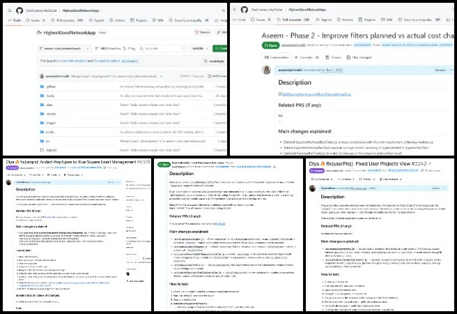 Team Reactonauts, Highest Good Network, Cooperatively, Solving, Global , support, Ecorenaissance, 690, software, development, strategy, integration, backend, frontend, network, configuration, notification, Environment