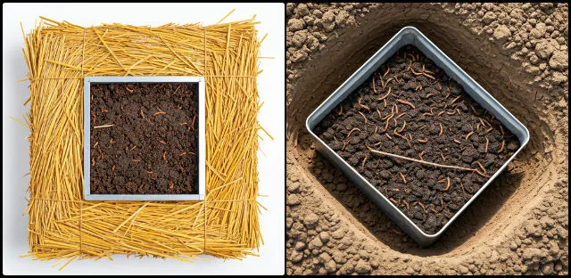 system insulation, winter vermiculture, insulated chamber, underground composting, thermal protection, foam insulation, worm warmth, cold weather composting, earth insulation, processing chamber