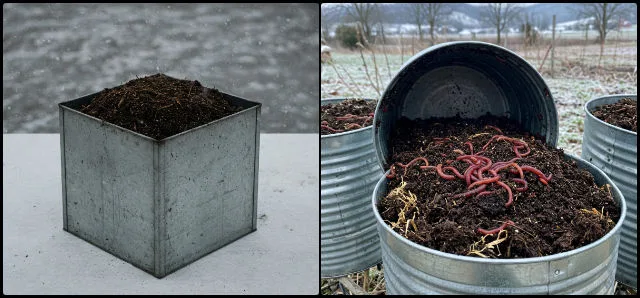 low temperature vermiculture, winter composting, worm activity, microbial decomposition, compost insulation, supplemental heat, moisture control, worm protection, compost stability, vermiculture system
